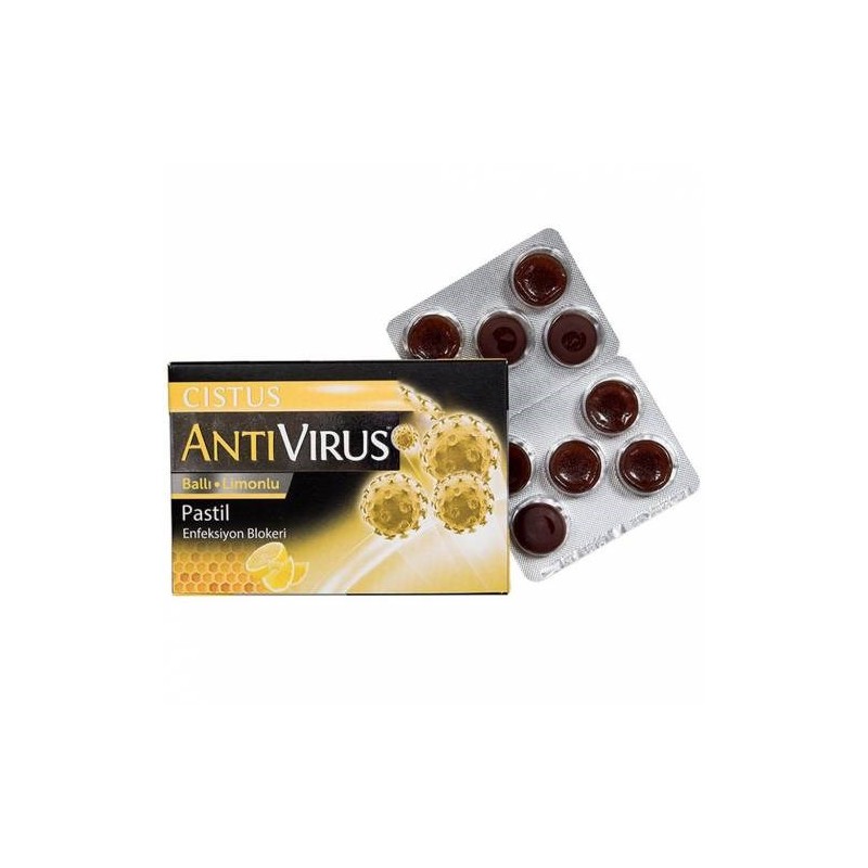Cistus Antivirus Ballı Limonlu 10 Pastil