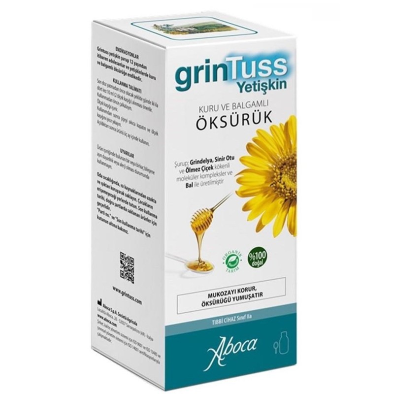 GrinTuss Yetişkin Öksürük Şurubu 128 gr
