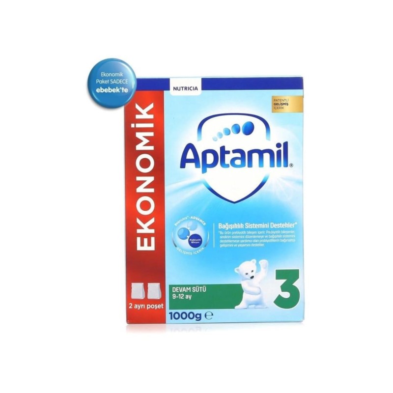 Aptamil 3 Devam Sütü 1000 gr (MİAD: 10/09/2022)