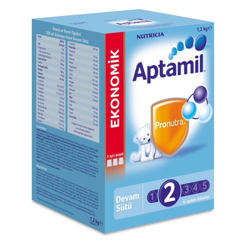 Aptamil 2 Devam Sütü 1200 gr