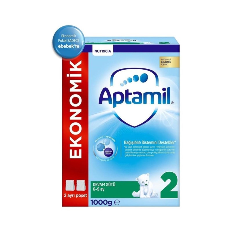 Aptamil 2 Devam Sütü 1000 gr (MİAD: 10/09/2022)