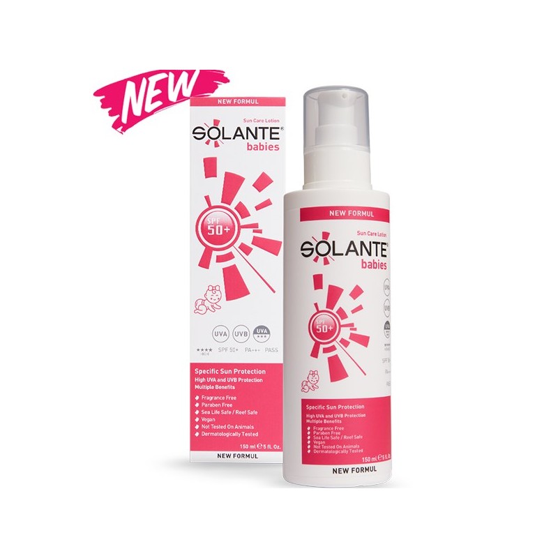 Solante Güneş Losyonu Babies Sun Care Lotion Bebekler için Spf 50 150 ml