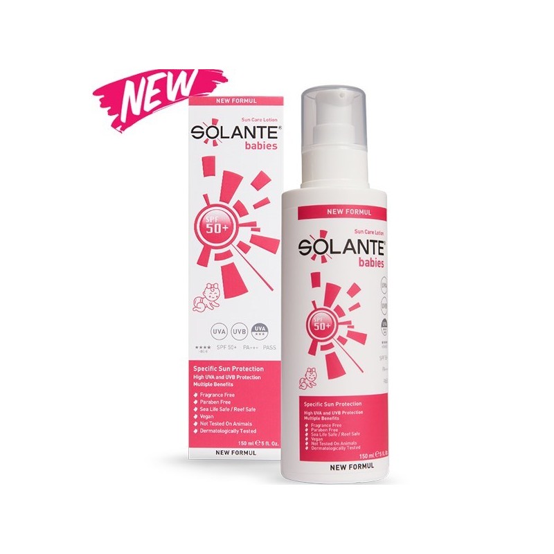 Solante Güneş Losyonu Babies Sun Care Lotion Bebekler için Spf 50 150 ml