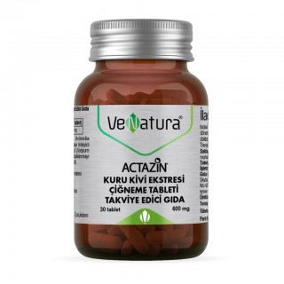 VeNatura Actazin Kuru Kivi Ektresi 30 Çiğneme Tableti VeNatura Actazin Kuru Kivi Ektresi 30 Çiğneme Tableti