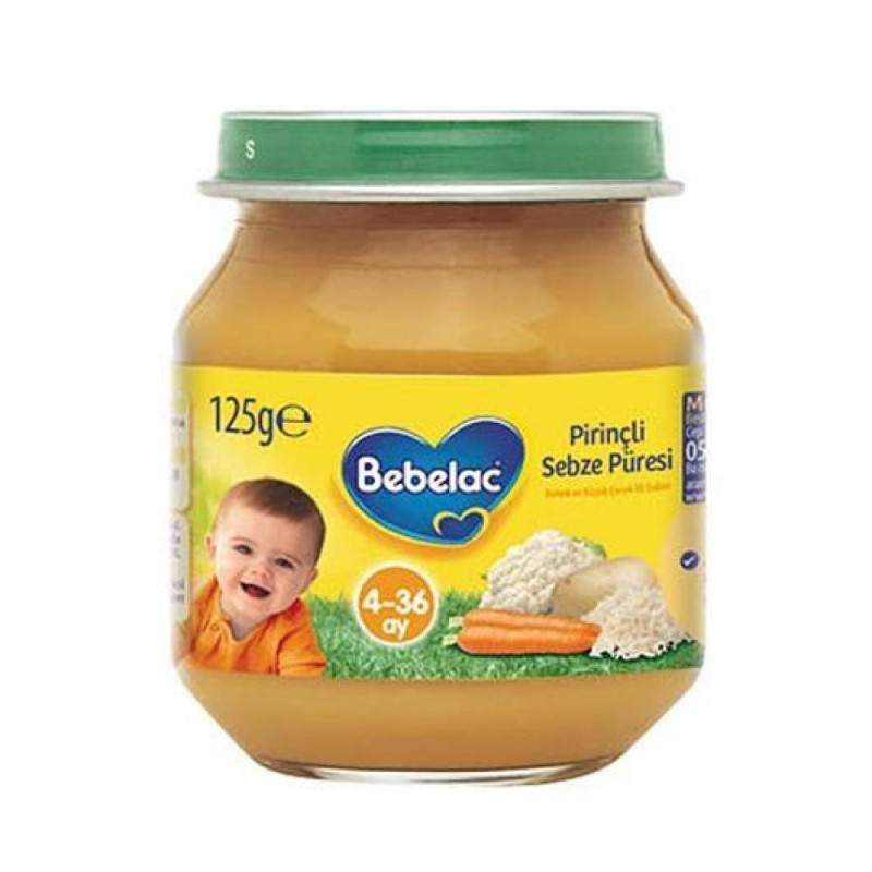 Bebelac Pirinçli Sebze Püresi 125 gr Kavanoz Maması
