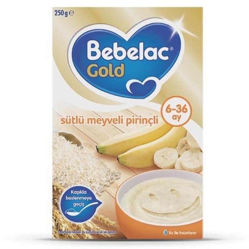 Bebelac Gold Sütlü Meyveli Pirinçli 500 gr Kaşık Maması