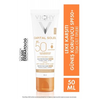 Vichy Ideal Soleil Anti-Dark Spots Spf 50+ 50 ml Leke Karşıtı Güneş Kremi