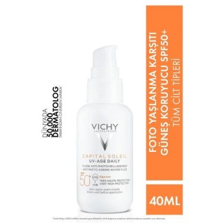 Vichy Capital Soleil UV Age Daily Spf 50+ 40 ml Yaşlanma Karşıtı Güneş Kremi Vichy Capital Soleil UV Age Daily Spf 50+ 40 ml Yaşlanma Karşıtı Güneş Kremi
