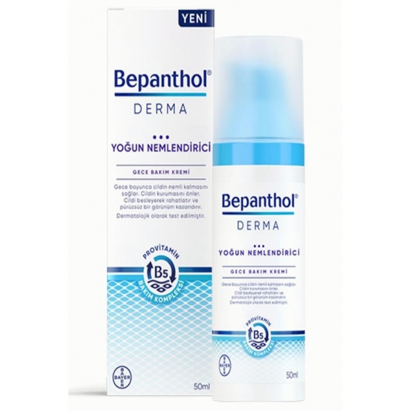 Bepanthol Derma Yoğun Nemlendirici 50 ml Gece Bakım Kremi