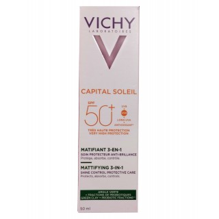 Vichy Capital Soleil SPF 50+ Matlaştırıcı Yüz Güneş Kremi 50 ml Vichy Capital Soleil SPF 50+ Matlaştırıcı Yüz Güneş Kremi 50 ml
