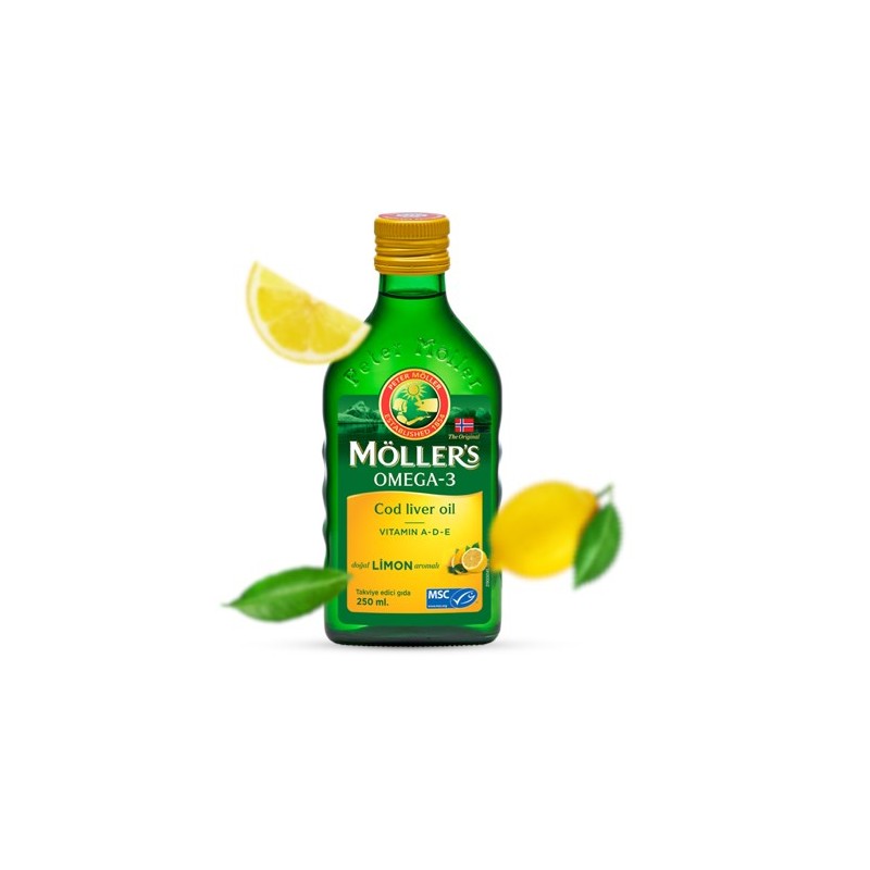 Möller s Limon Aromalı Balık Yağı Şurubu 250 ml Möller s Limon Aromalı Balık Yağı Şurubu 250 ml