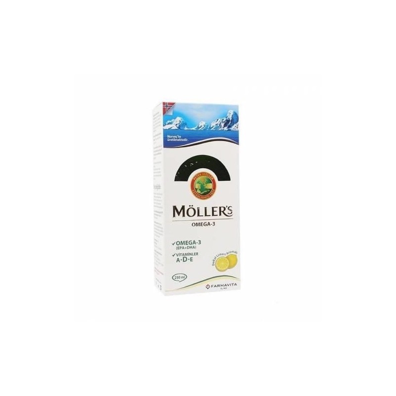Möller s Limon Aromalı Balık Yağı Şurubu 250 ml Möller s Limon Aromalı Balık Yağı Şurubu 250 ml