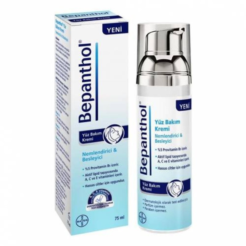 Bepanthol Nemlendirici ve Besleyici 75 ml Yüz Bakım Kremi