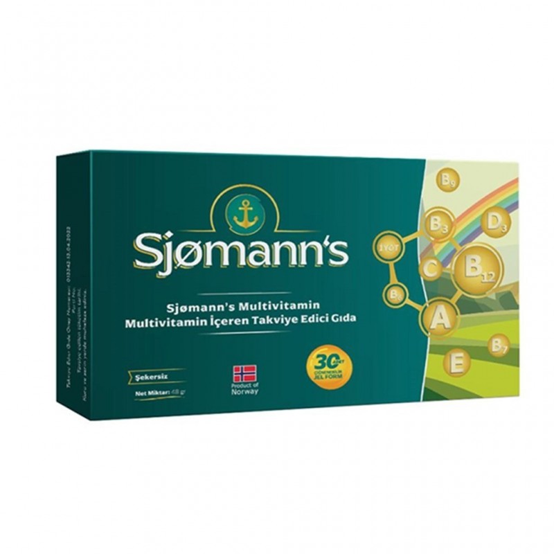 Sjomann's Multivitamin 30 Yumuşak Kapsül