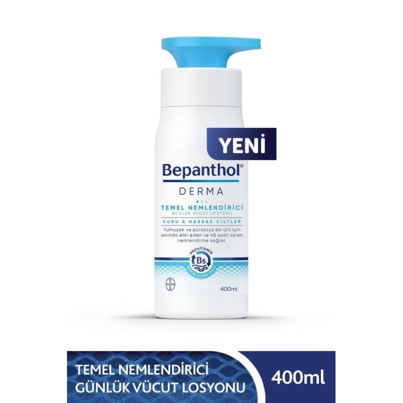 Bepanthol Derma Temel Nemlendirici Günlük Vücut Losyonu 400 ml