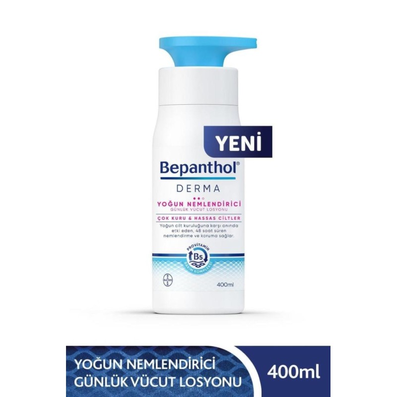 Bepanthol Derma Yoğun Nemlendirici Günlük Vücut Losyonu 400 ml