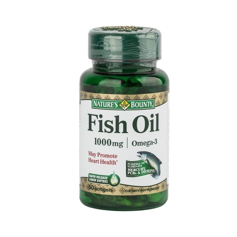 Nature's Bounty Fish Oil 1000 mg 50 Kapsül
