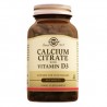 Solgar Calcium Citrate with Vitamin D3 250 mg 60 Tablet