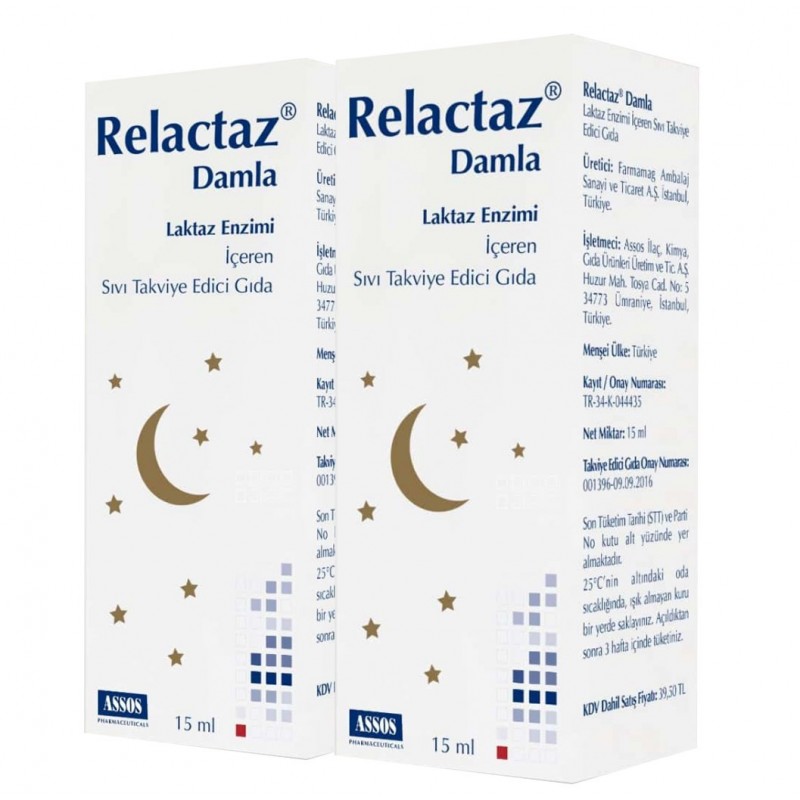 Relactaz 15 ml Damla 2 Adet