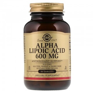 Solgar Alpha Lipoic Acid 600 Mg 50 Tablet