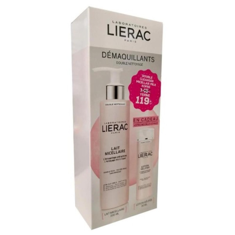 Lierac Double Cleansing Micellar 200 ml + Toning 30 ml Hediyeli Misel Yüz Temizleme Sütü