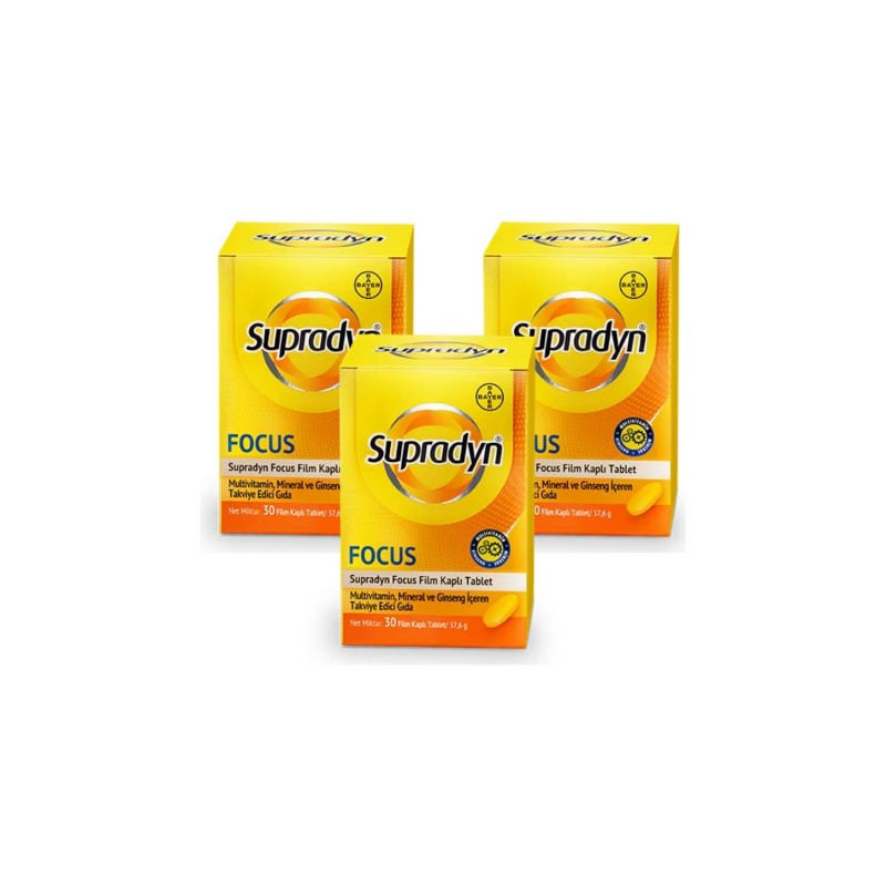 Supradyn Energy Focus 30 Tablet 3 Adet Supradyn Energy Focus 30 Tablet 3 Adet