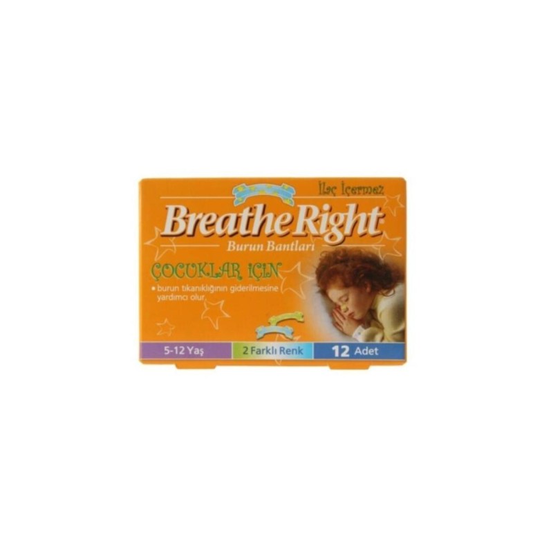 Breathe Right Çocuklar İçin 12 li Burun Bandı