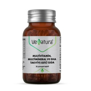 VeNatura Multivitamin, Multimineral ve DHA Takviye Edici Gıda 30 Yumuşak Kapsül VeNatura Multivitamin, Multimineral ve DHA Takviye Edici Gıda 30 Yumuşak Kapsül
