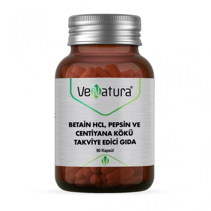 Venatura Betain HCL Pepsin ve Centiyana Kökü 90 Tablet Venatura Betain HCL Pepsin ve Centiyana Kökü 90 Tablet