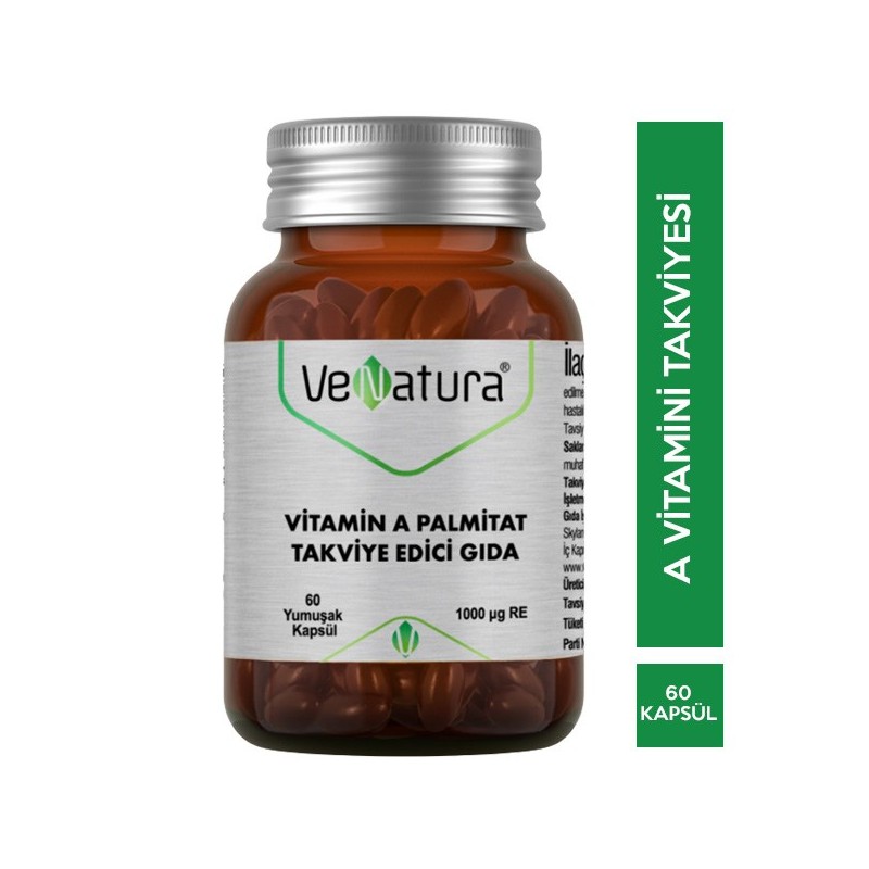 Venatura Vitamin A Palmitat 60 Yumuşak Kapsül
