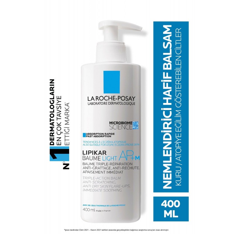 La Roche Posay Lipikar Baume LIGHT AP + M Atopiye Eğilim Gösterebilen Ciltler İçin