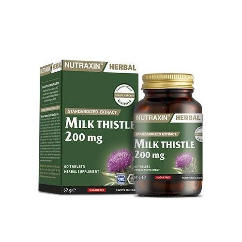 Nutraxin Milk Thistle 200 mg 60 Tablet