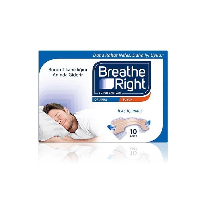 Breathe Right Burun Bandı Orijinal Büyük Boy 10 adet