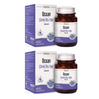 Ocean Çörek Otu Yağı 1000 mg 60 Kapsül  2 li Ocean Çörek Otu Yağı 1000 mg 60 Kapsül  2 li