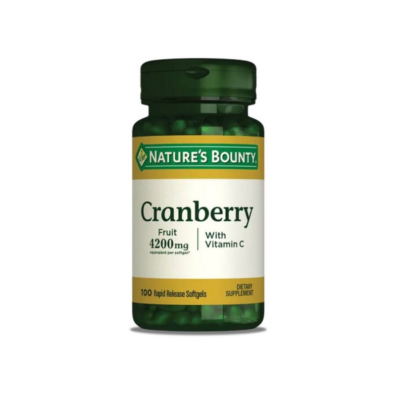 Nature's Bounty Cranberry with Vitamin C 100 Yumuşak Jelatin Kapsül
