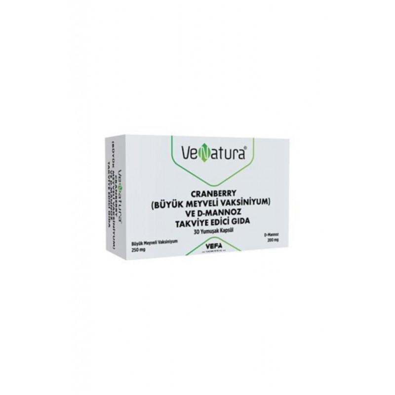 Venatura Cranberry ve D-Mannoz 30 Kapsül Venatura Cranberry ve D-Mannoz 30 Kapsül