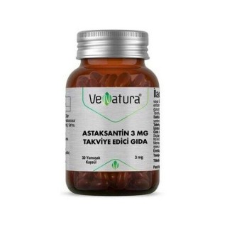 Venatura Astaksantin 3 mg 30 Kapsül Venatura Astaksantin 3 mg 30 Kapsül