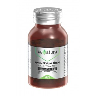 Venatura Magnezyum Sitrat ve P-5-P (Vitamin B6) 60 Tablet Venatura Magnezyum Sitrat ve P-5-P (Vitamin B6) 60 Tablet