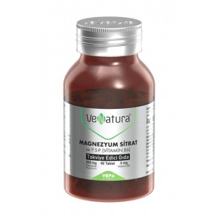 Venatura Magnezyum Sitrat ve P-5-P (Vitamin B6) 60 Tablet Venatura Magnezyum Sitrat ve P-5-P (Vitamin B6) 60 Tablet