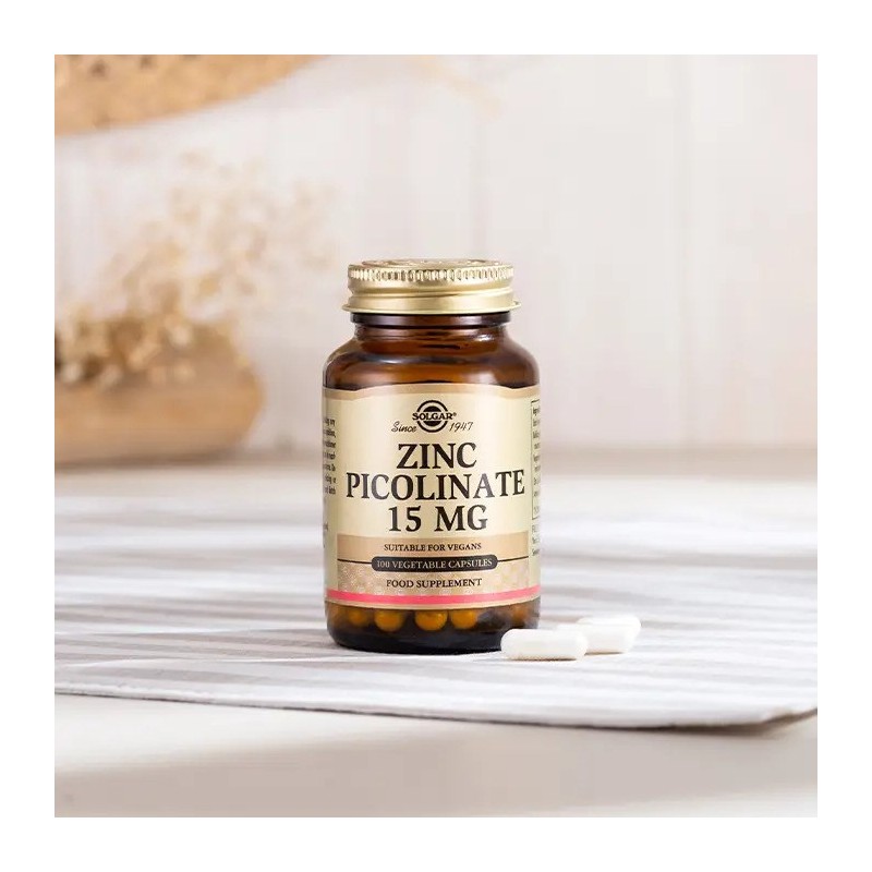 Solgar Zinc Picolinate 15 mg 100 Bitkisel Kapsül