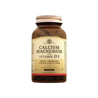 Solgar Calcium Magnesium With Vitamin D3 150 Tablet Solgar Calcium Magnesium With Vitamin D3 150 Tablet