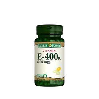 Nature's Bounty Vitamin E-400 IU 50 Softgel Nature's Bounty Vitamin E-400 IU 50 Softgel