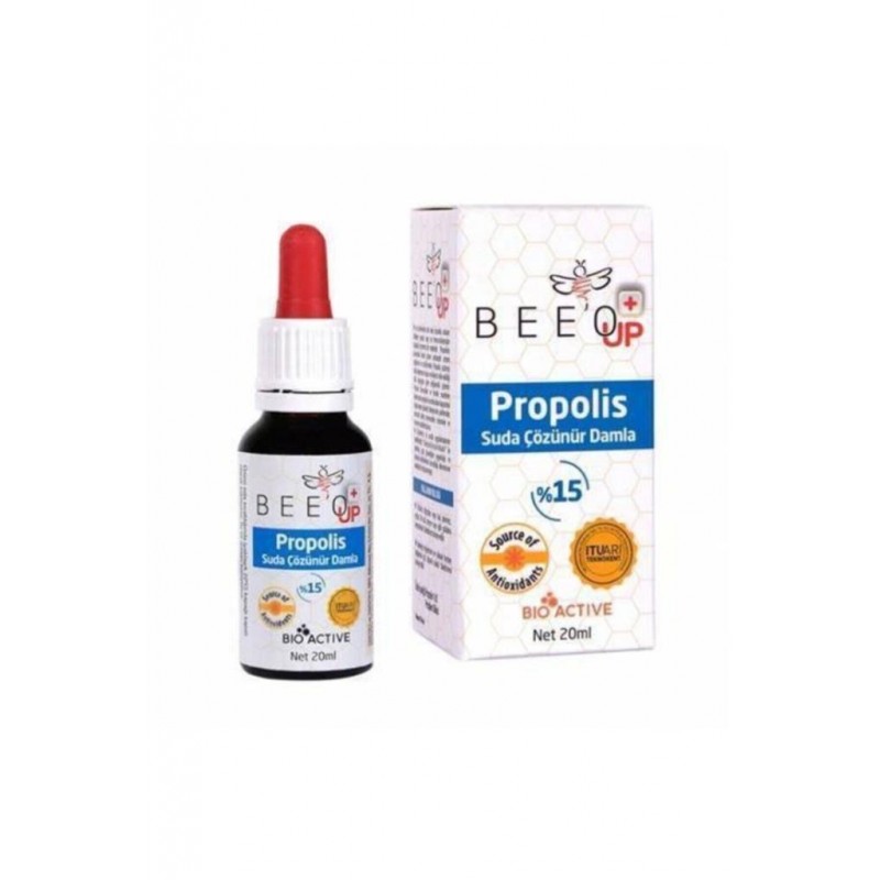 Bee o Up Suda Çözünür Propolis Damla %15 20 ml Bee o Up Suda Çözünür Propolis Damla %15 20 ml