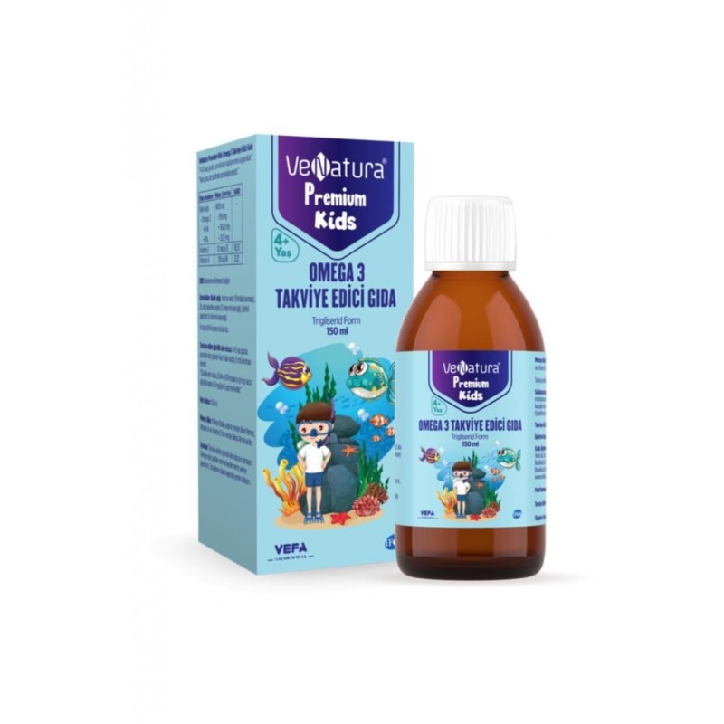 Venatura Premium Kids Omega 3 Şurup 150 ml Venatura Premium Kids Omega 3 Şurup 150 ml
