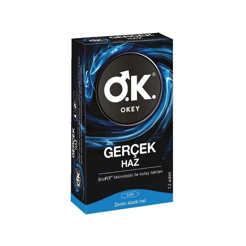 Okey Prezervatif Gerçek Haz 12'li