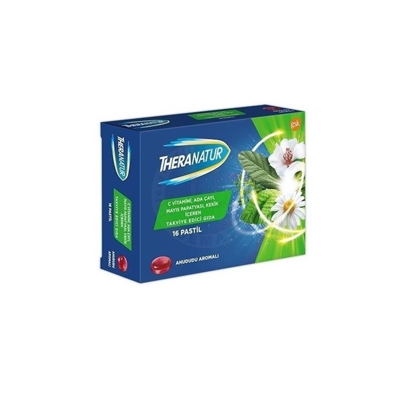 Theranatur Ahududu Aromalı Pastil 16lı