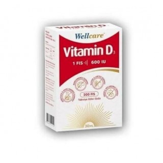 Wellcare Vitamin D3 600 IU 30 ml