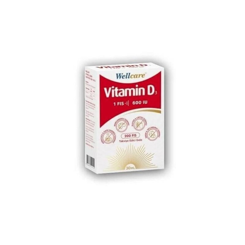 Wellcare Vitamin D3 600 IU 30 ml