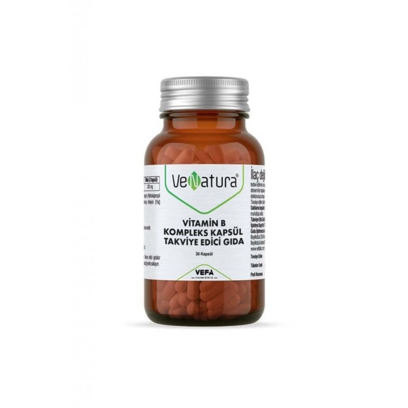 Venatura Vitamin B Kompleks 30 Kapsül Venatura Vitamin B Kompleks 30 Kapsül