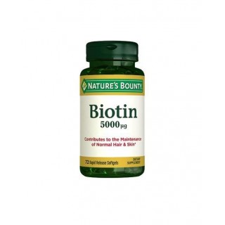 Nature's Bounty Biotin 5000 mg 72 Kapsül Nature's Bounty Biotin 5000 mg 72 Kapsül